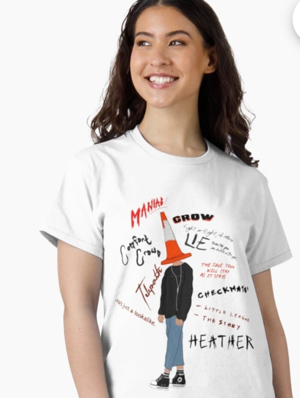 Bella Canvas Conehead Light Gray Crewneck T-Shirt